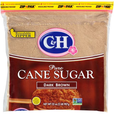 C&H Premium Pure Cane Dark Brown Sugar, 2 lb - Walmart.com