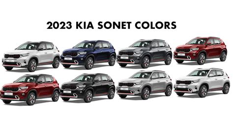 2023 Kia Sonet Colors: Red, Blue, Grey, Silver, White - GaadiKey