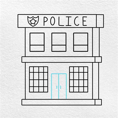 18+ Police Station Drawing - AlixFreddie