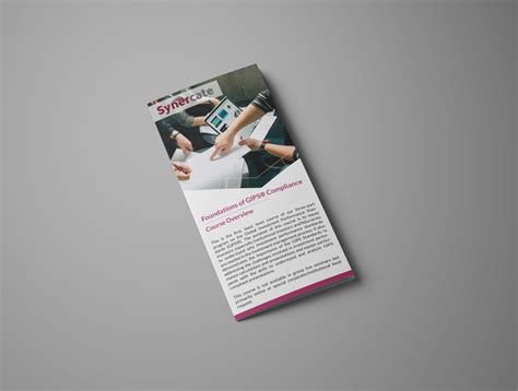 Training brochure on Behance