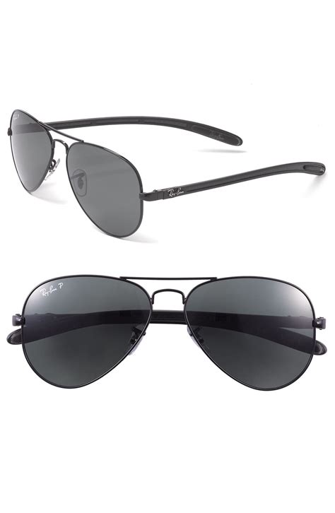 Ray-Ban 'Tech' Polarized 58mm Aviator Sunglasses | Nordstrom