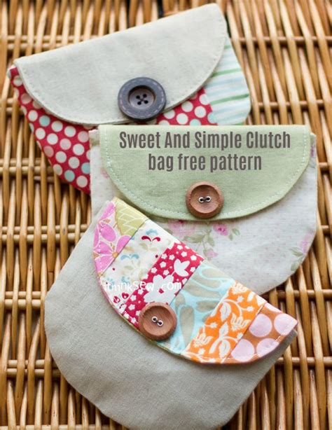 Sweet And Simple Clutch bag free pattern - Sew Modern Bags