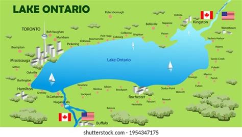 984 Lake Ontario Map Images, Stock Photos & Vectors | Shutterstock