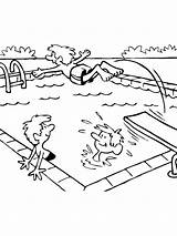 Swimming Coloring Pages  Best For Kids sketch template