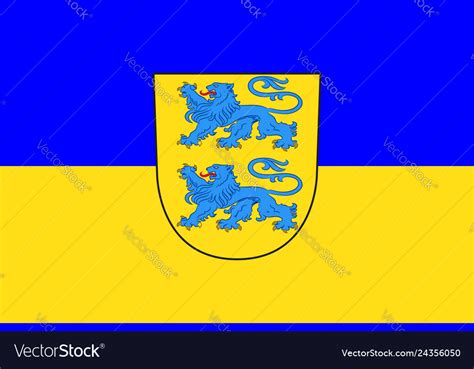 Flag of duchy schleswig in schleswig-holstein Vector Image