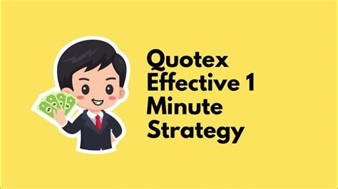 Trade Quotex | Quotex Effective 1 Minute Strategy - YouTube