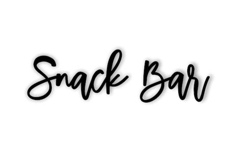 Snack Bar Sign