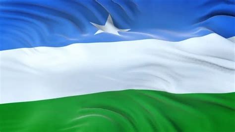 Puntland flag waving in the wind with hi... | Stock Video | Pond5