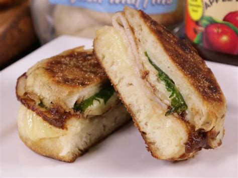 Turkey, Spinach Grilled Cheese with Apple Butter English Muffin - Musselman's