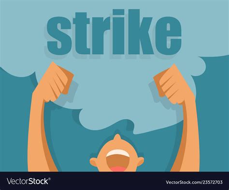 Hands holding protest signs Royalty Free Vector Image