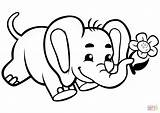 Coloring Pages Of Cute Baby Elephants sketch template