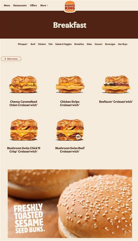 Bk Breakfast Menu 2024 - Amalia Justine