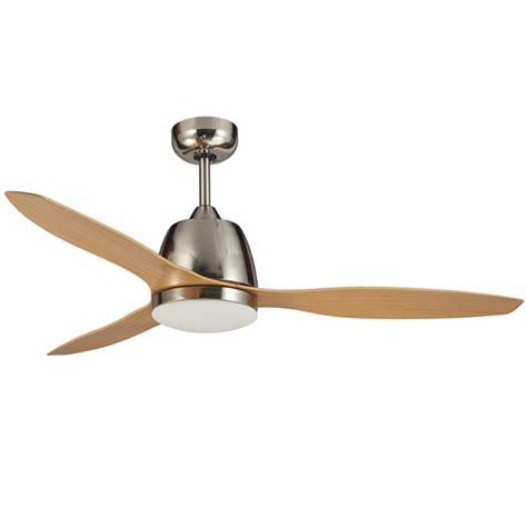 Martec Elite LED Light Brushed Nickel With Bamboo 48" | Universal Fans