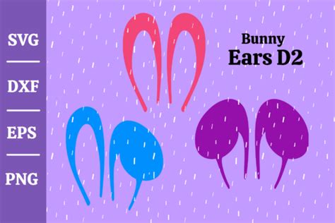 Bunny Ears Cut File, Easter Svg #D2 Graphic by momstercraft · Creative Fabrica