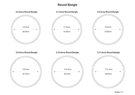 Bangle Size Chart – SILBERUH