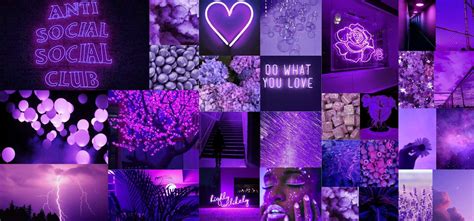 Download Purple Wall Collage Aesthetics Computer Wallpaper | Wallpapers.com