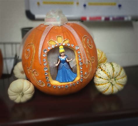 Cinderella carriage carved decorated pumpkin for Halloween | Pumpkin decorating, Crafts ...