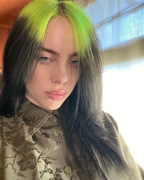 billie eilish hair green - Serafina Saylor