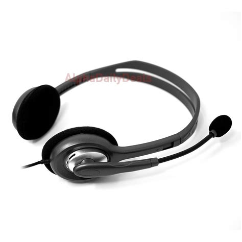 Logitech H110 Stereo Headset with Microphone Noise Cancellation 3.5mm ...