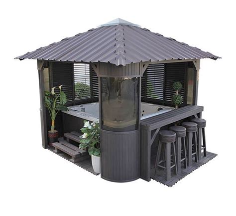 This Hot Tub Gazebo Turns Your Spa Into a Swim-Up Bar