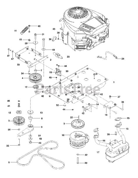 Husqvarna MZ 61 (967277501) - Husqvarna 61" Zero-Turn Mower (2013-11) ENGINE PLATE Parts Lookup ...