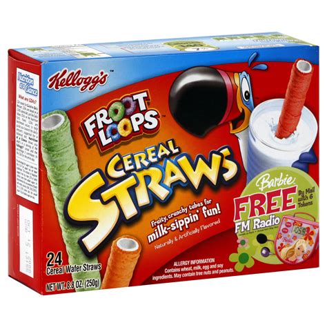 Kellogg's Froot Loops Cereal Straws, 24 cereal straws [8.8 oz (250 g)] - Food & Grocery ...