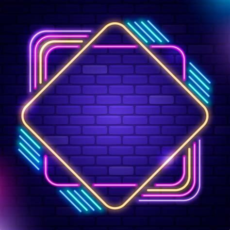 Free Vector | Neon frame design