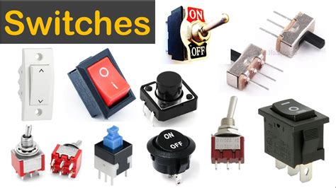 Switches (Types, Symbol & Working) Basic Electronics - YouTube