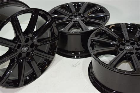 20″ AUDI Q7 FACTORY OEM ORIGINAL WHEELS BLACK 2015-2022 – Factory Wheel ...