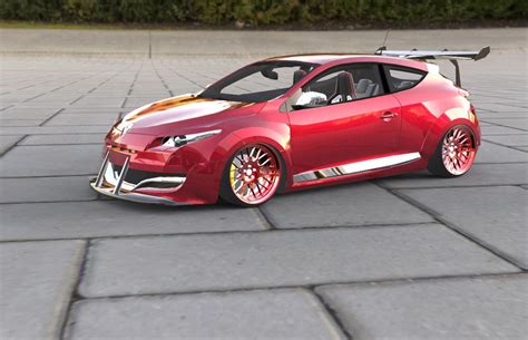 Renault-Megane RS -tuning 2021 | 3D CAD Model Library | GrabCAD