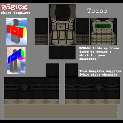 Roblox Military Shirt Template by Kaicreeper123 on DeviantArt