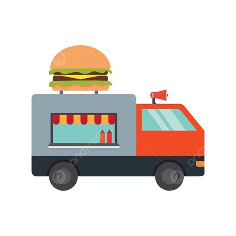 Food Truck, Truck Food, Fast Food, Food PNG and Vector with Transparent Background for Free Download