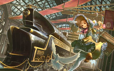 anime, Anime Girls, Train Station Wallpapers HD / Desktop and Mobile ...