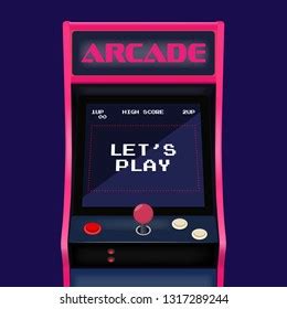 Retro Arcade Game Machine Stock Vector (Royalty Free) 1317289244 | Shutterstock