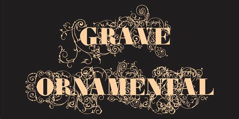 Grave Ornamental Font | Fontspring