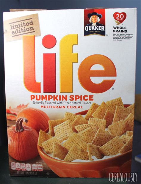 Review: Quaker Limited Edition Pumpkin Spice Life Cereal - Cerealously