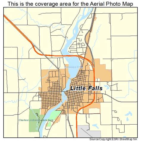 Aerial Photography Map of Little Falls, MN Minnesota