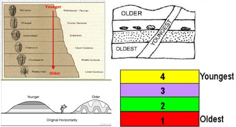 A2 5.4 - Dating: Relative dating Diagram | Quizlet