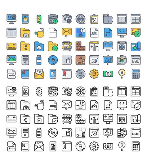 50 Simple Line Icons (AI, EPS, SVG, Iconjar) | Bypeople