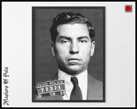 Lucky Luciano Mugshot REMASTERED Infamous Gangster Murder - Etsy