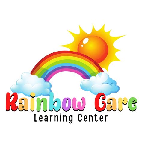 Daycare Logo Childcare Logo Learning Center Logo Rainbow - Etsy