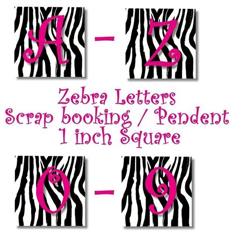 4 Best Images of Zebra Print Alphabet Letters Printable - Zebra Print ...