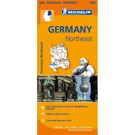 Michelin Regional Road Map 542: Germany Northeast