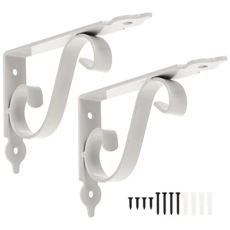 2 Sets of Wall Shelf Fixed Brackets Heavy Duty Shelf Brackets Iron ...