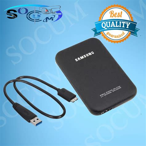 Samsung External Hard Drive Case Enclosure 2.5 Inch SATA to USB 3.0 Hard Drive SSD Enclosure HDD ...