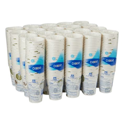 Dixie® Disposable Paper Hot Coffee Cups, 2342WS, 12 Fl. Oz., Pathways ...