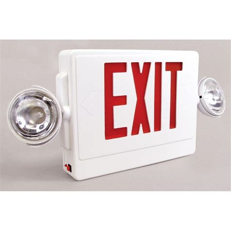 Emergency Exit Sign with LED Emergency Lighting, Battery Backup and ...