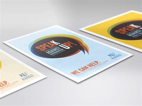 Speak Up Campaign Posters by Mark Voss Design on Dribbble