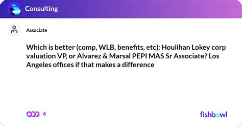 Which is better (comp, WLB, benefits, etc): Houlih... | Fishbowl