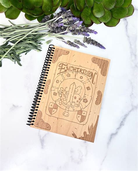 Adventure Time Enchiridion Wood Notebook Laser Engraved Hardwood Planner Journal - Etsy